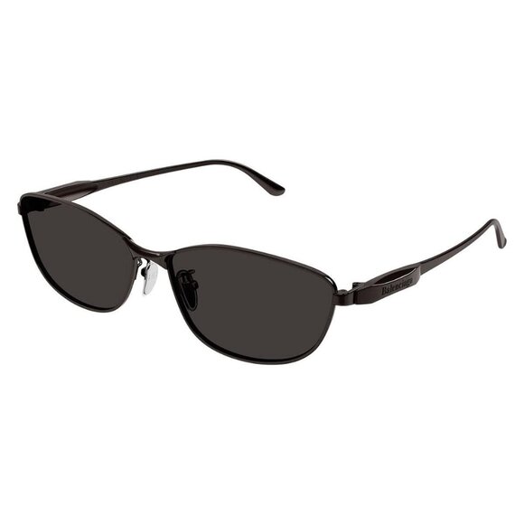 New Authentic  BALENCIAGA Grey Square BB0357SA 001 Sunglasses Women - Picture 1 of 5